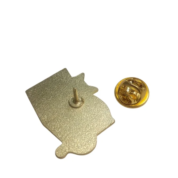 Whimsical Cat Lapel Pin - Picture 4 of 4